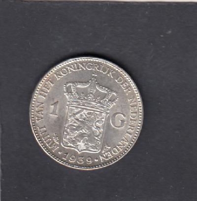 Beschrijving: 1 Gulden WILHELMINA